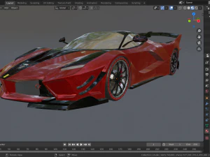 Ferrari fxx k 3D Model
