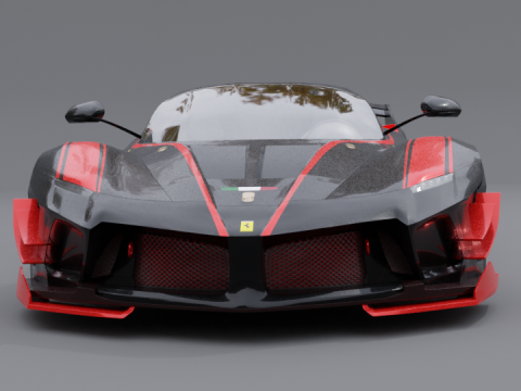 Ferrari fxx k black 3D Модель