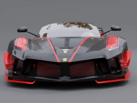 Ferrari fxx k black 3D Model