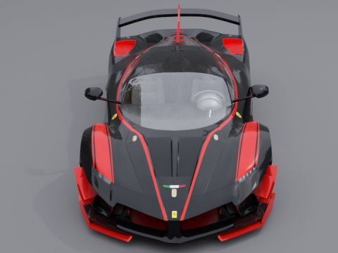 Ferrari fxx k black 3D Модель