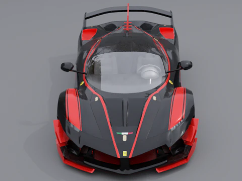 Ferrari fxx k black 3D Model