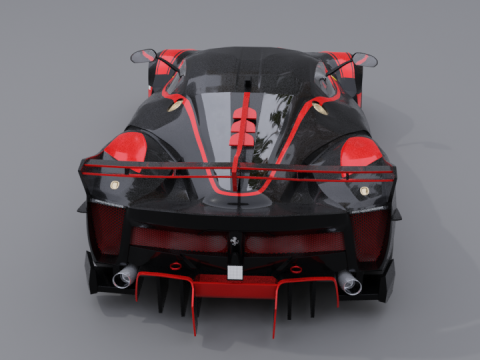 Ferrari fxx k black 3D Модель