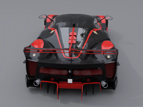 Ferrari fxx k black 3D Model