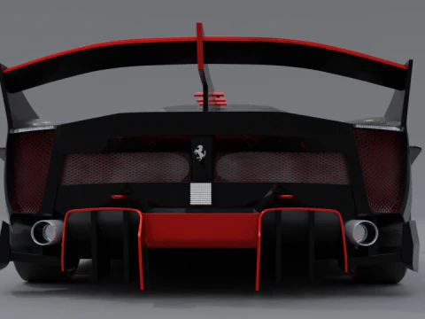 Ferrari fxx k black 3D Model