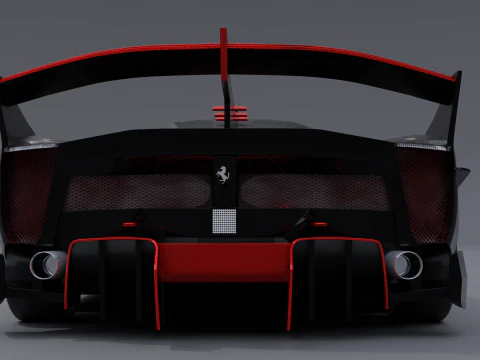 Ferrari fxx k black 3D Model