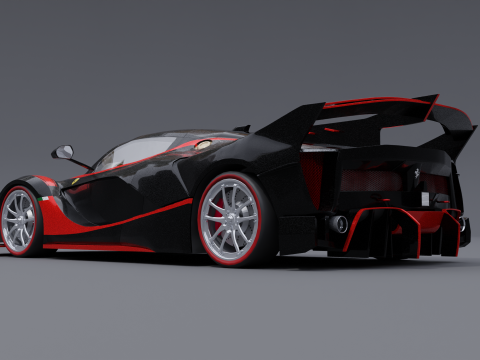 Ferrari fxx k black 3D Модель