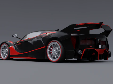 Ferrari fxx k black 3D Model