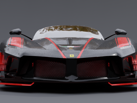 Ferrari fxx k black 3D Модель