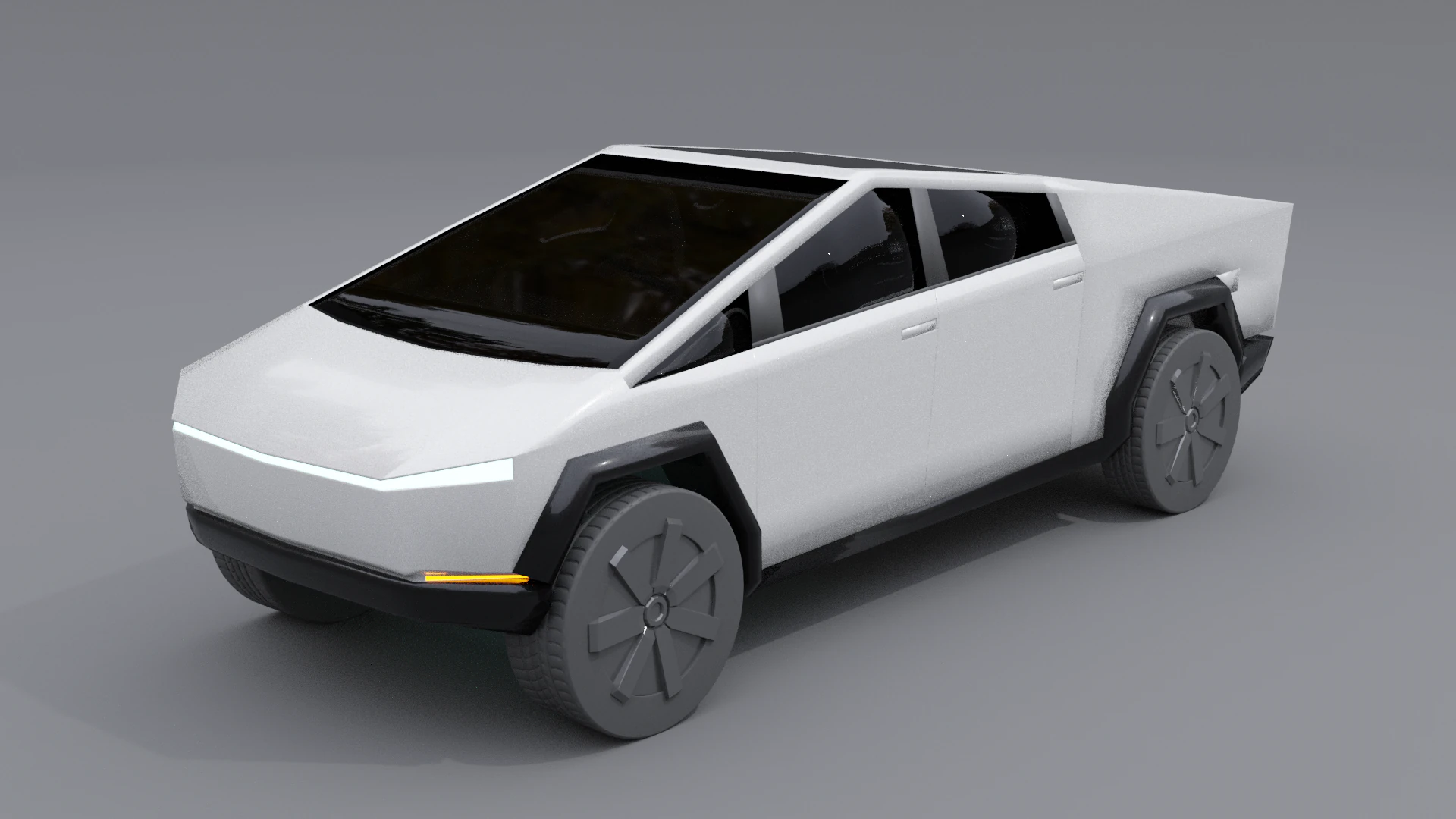 Tesla Cybertruck 3D Model .c4d .max .obj .3ds .fbx .stl .blend 