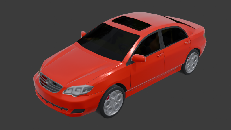BYD F3 3D 模型 .c4d .max .obj .3ds .fbx .stl .blend 