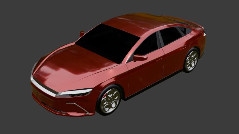BYD Han 3D Model .c4d .max .obj .3ds .fbx .stl .blend 