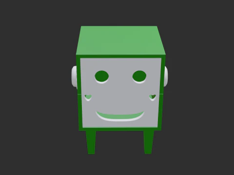 Smiley tissue box 3D Model