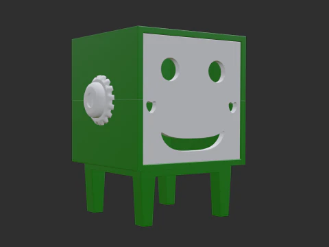 Smiley tissue box 3D Model