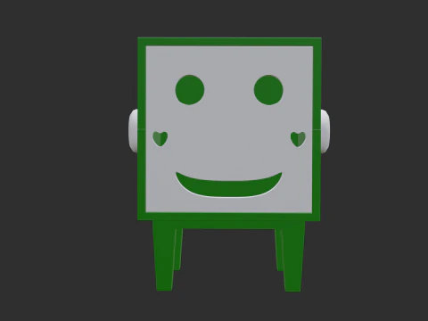 Smiley tissue box 3D Model