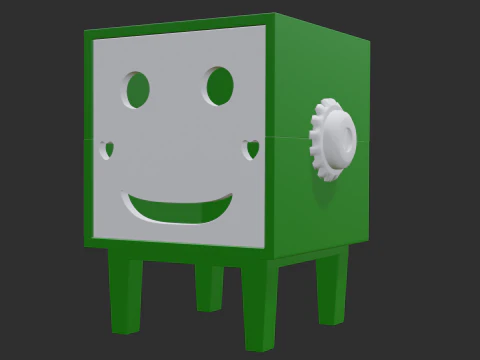 Smiley tissue box 3D Model