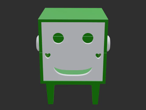 Smiley tissue box 3D Model