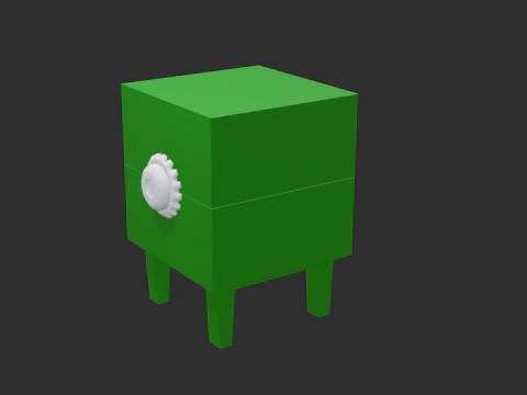 Smiley tissue box 3D Model
