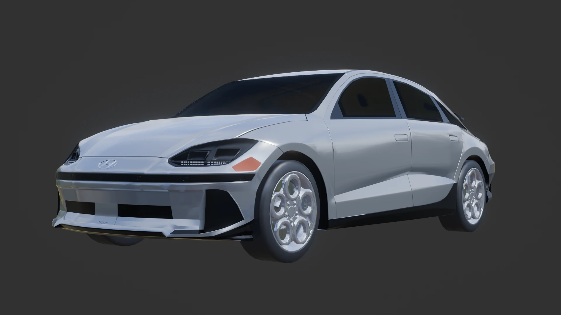 Hyundai Ioniq 6 3D Model .c4d .max .obj .3ds .fbx .stl .blend 