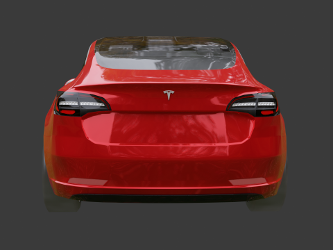 Tesla Model 3 3D-Modell