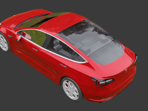 Tesla Model 3 3D-Modell
