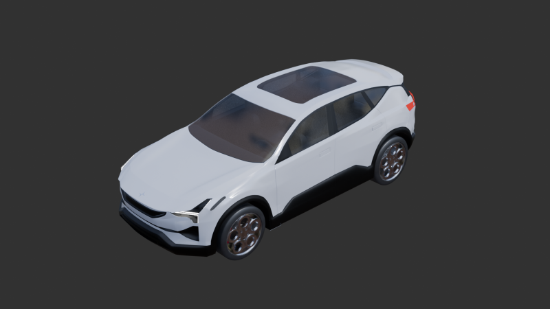 Polestar 3 3D 模型 .c4d .max .obj .3ds .fbx .stl .blend 