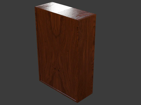 Bookshelf with tv 3D Model