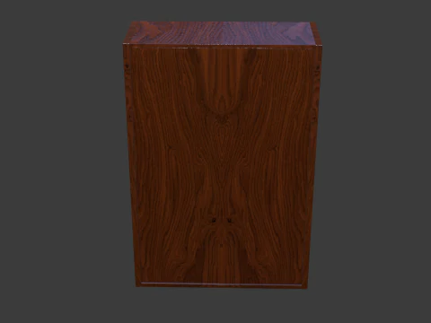Bookshelf with tv 3D Model