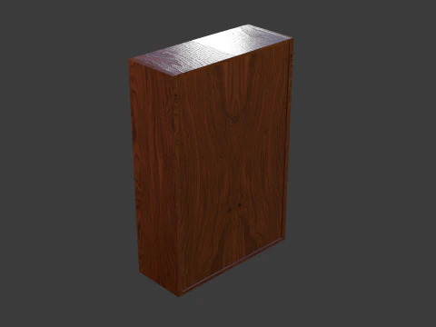 Bookshelf with tv 3D Model
