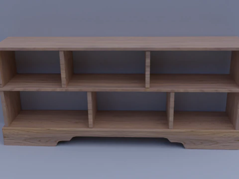 Bookshelf 3D Model
