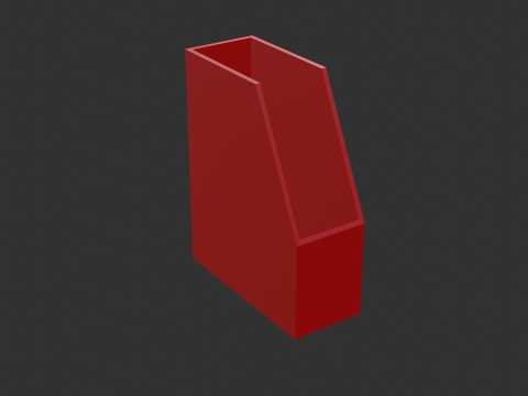 Box file Modello 3D