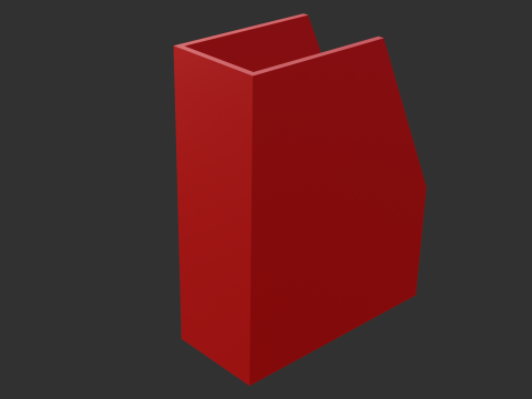 Box file Modello 3D