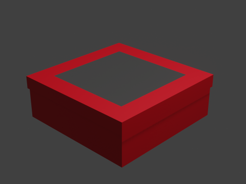 Box for cake Modello 3D