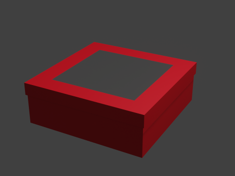 Box for cake Modello 3D