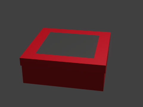 Box for cake Modello 3D