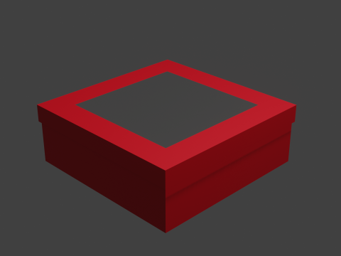 Box for cake Modello 3D