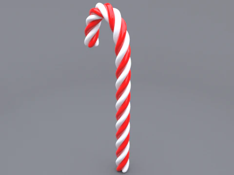 Candy cane 3D Model
