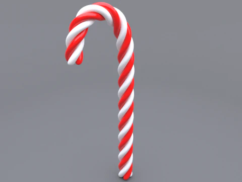 Candy cane 3D Model