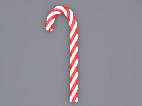 Candy cane 3D Model