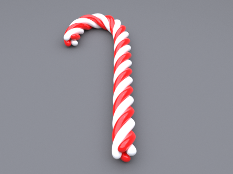 Candy cane 3D Model