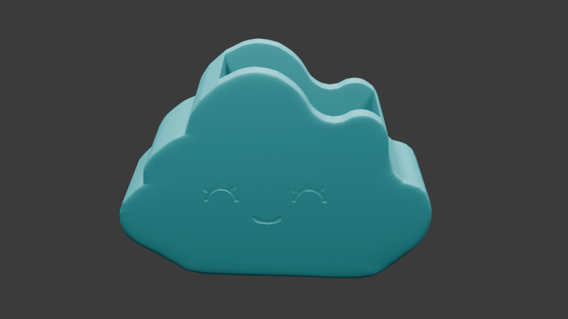 Cloud flower pot 3D Model .c4d .max .obj .3ds .fbx .stl .blend 