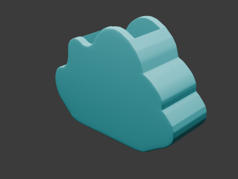 Cloud flower pot 3D Model