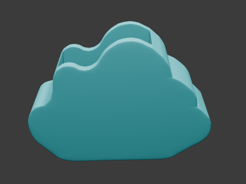Cloud flower pot 3D Model