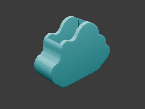 Cloud flower pot 3D Model