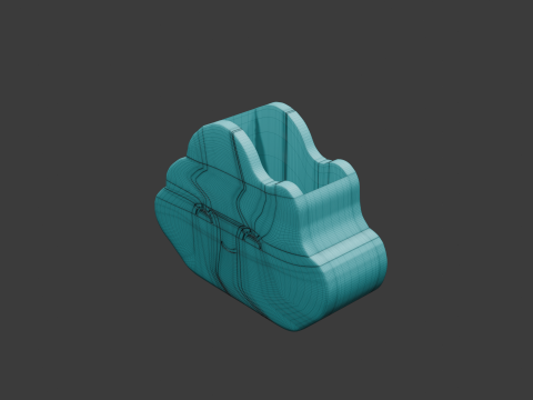 Cloud flower pot 3D Model