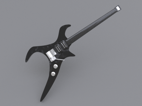 Electric Guitar Modello 3D