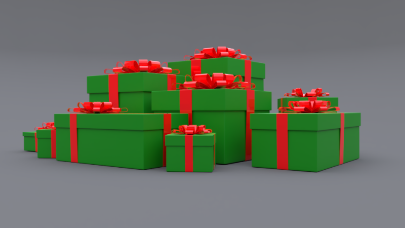 Gift box Modelo 3D .c4d .max .obj .3ds .fbx .stl .blend 