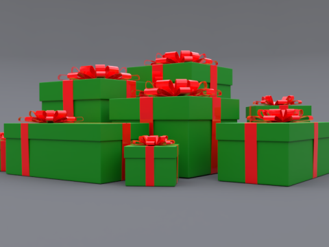 Gift box 3D Модель