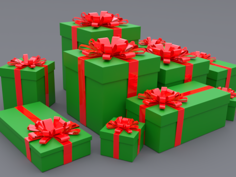Gift box Modelo 3D