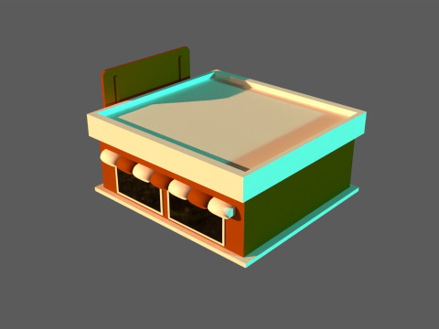 Isometric cafe Model 3D