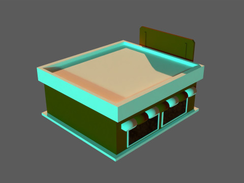 Isometric cafe Modelo 3D